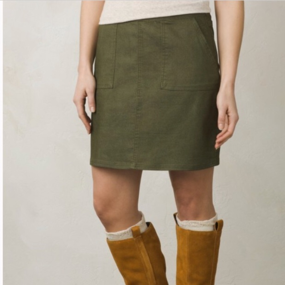 Prana Kara Skirt in Mountain Green